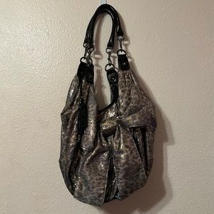 Betsey Johnson Sparkly Leopard Print Purse